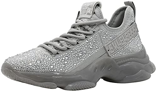 Image of Steve Madden Women's Maxima Sneaker, Grey, 6 UK