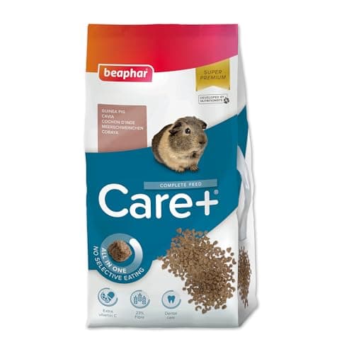 Image of Beaphar - Care+® Guinea Pig Food 5kg- All-in-one super-premium guinea pig food - Prevents selective feeding - With added Vitamin C - High fibre & prebiotics to support digestion – For all guinea pigs