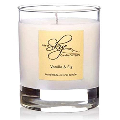 Image of Isle of Skye Candle Company Vanilla & Fig Island Tumbler | Natural Soy Wax Candle | Handmade in Scotland | Premium Scented Candle | Bespoke Glass Tumbler | 35+ Hours Burn Time