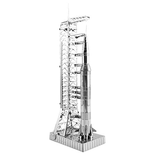 Image of Metal Earth Fascinations Apollo Saturn V with Gantry 3D Metal Model Kit