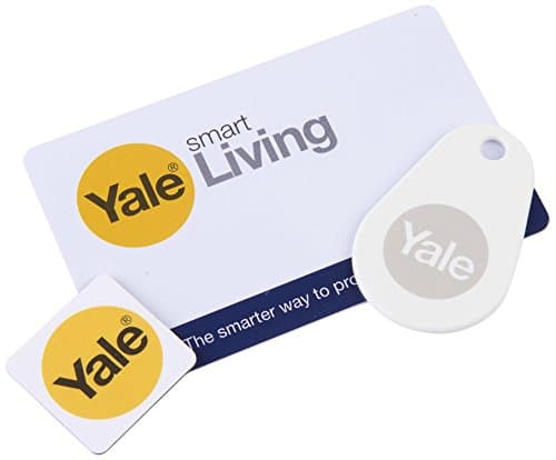 Image of Yale P-YD-01-CON-RFIDM Phone Tag Smart Door Lock Accessory Bundle-Key Card, White, Set of 3 Pieces