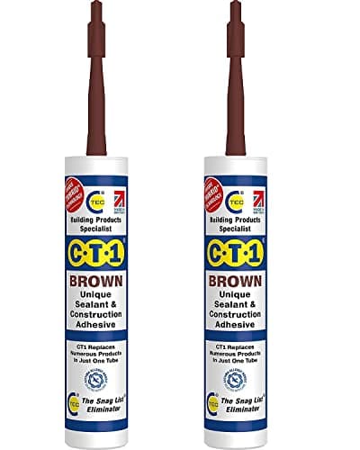 Image of CT1 - Building Sealant & Adhesive Snag Tube for Virtually Any Material (Brown Twin Pack)