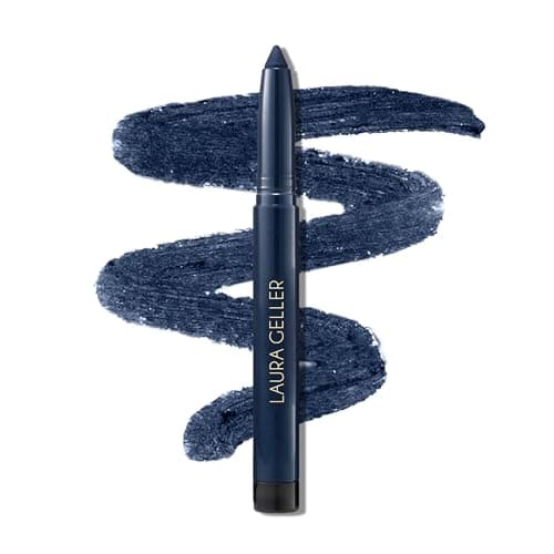 Image of LAURA GELLER NEW YORK Longwear Kohl Kajal Eyeliner Pencil (Denim Kohl) Hydrating & Vibrant Eyeliner Pencil With Built in Sharpener For Expert Precision, Glides On Effortlessly