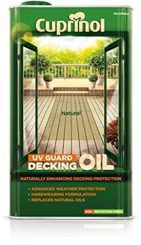 Image of Cuprinol UV Guard Decking Oil 5L Natural Oak (332658)