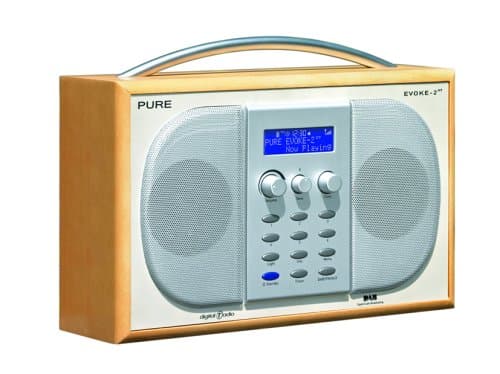 Image of Pure EVOKE-2XT, Luxury DAB/FM Portable Radio with Alarm - Maple