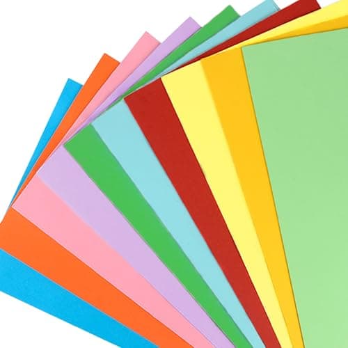 Image of Coloured Card - A4 Card 250gsm 60 Sheets Thick Heavyweight Colour Cardstock, 10 Assorted Colours A4 Cards Paper for DIY Arts, Crafting Scrapbook, Creative Decor School Making Supplies, Home Office Use