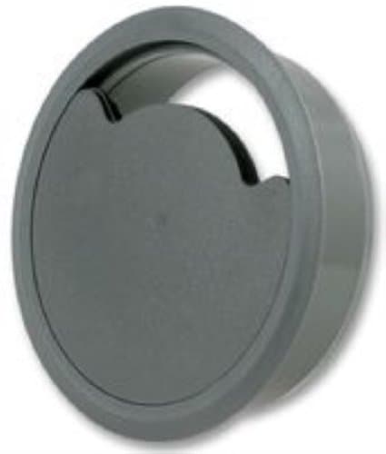 Image of Pro Elec 100mm Desk Grommet, Grey, ABS Cable Management – CR100CBG