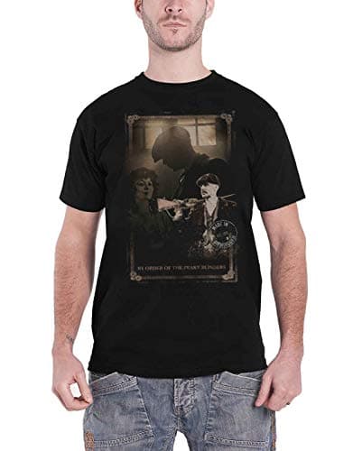 Image of Official T Shirt Peaky Blinders Shelby Brothers 'Shotgun' Black L