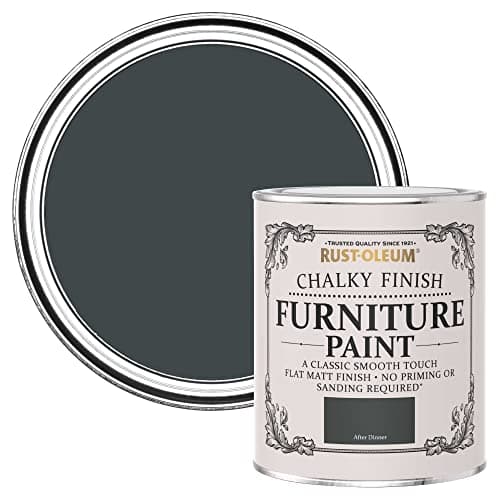 Image of Rust-Oleum Dark Green Upcycled Furniture Paint in Chalky Finish - After Dinner 750ml