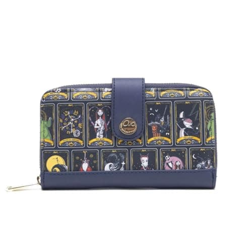 Image of Loungefly Disney Nightmare Before Christmas Allover Print Tarot Wallet, Multicolor, One Size, Themed/Character