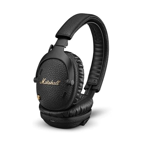 Image of Marshall Monitor III ANC Active Noise Cancelling Bluetooth Wireless Headphones, 70 Hours playtime - Black