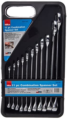 Image of Hilka 16201102 Pro Craft Combination Spanner Set Metric (11-Piece), Silver