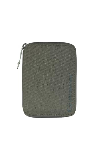 Image of Lifeventure RFID Mini Travel Wallet | Slim, Eco-Friendly Recycled Nylon Wallet, Passport & Document Holder for Travel | Water Resistant, 7 Card Slots, Passport Pocket & Pen Loop, Olive