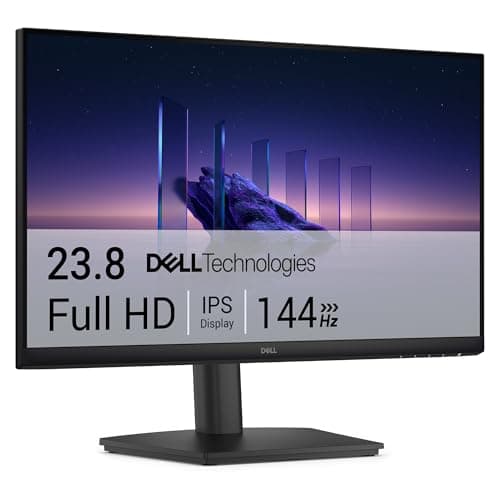 Image of Dell 24 Monitor - SE2426HS, Full HD (1920x1080), 144Hz, IPS, 1ms MPRT, AMD FreeSync, Height Adjust, VESA (100x100mm), 2 HDMI, 3 Year Warranty, Black