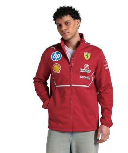 Image of PUMA Scuderia Ferrari F1 2025 Team Softshell Jacket - Red - Size: S