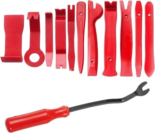Image of Radworx Car Trim Removal Tool Kit - 12 pcs Prying Set Auto Body Shop Car Clips Dashboard Panel Disassembly tool