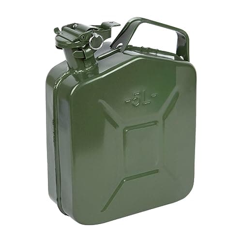 Image of 5 Litre Metal Jerry Can for Petrol or Diesel Fuel