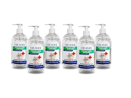 Image of 6 x 500ml Hand Sanitiser Gel Instant Hand Sanitizer No Rinse Formula 70% Alcohol Based Antibacterial Gel