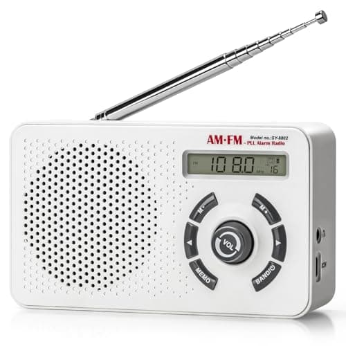 Image of Tendak Small Radio AM FM SW, Shortwave Radio with Clock, Digital Time Display, 19.7inch Transistor Antenna and Headphone Jack, Battery Powered or Plug in Wall for Home Outdoor Seniors