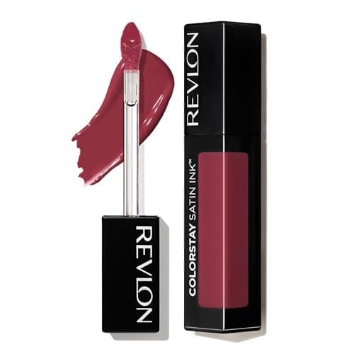 Image of Revlon ColorStay Satin Ink Liquid Lipstick, Longwear Rich Lip Colors, Formulated with Black Currant Seed Oil, 005 Silky Sienna