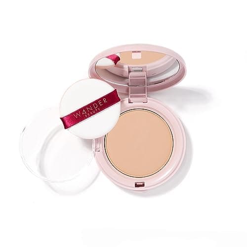 Image of Wander Beauty Wanderlust Powder Foundation - Medium - Blurs and Evens Skin Tone - Perfects and Hydrates With Hyaluronic Acid, Aloe, Honeysuckle, & Vitamin E - Lightweight, Buildable Coverage