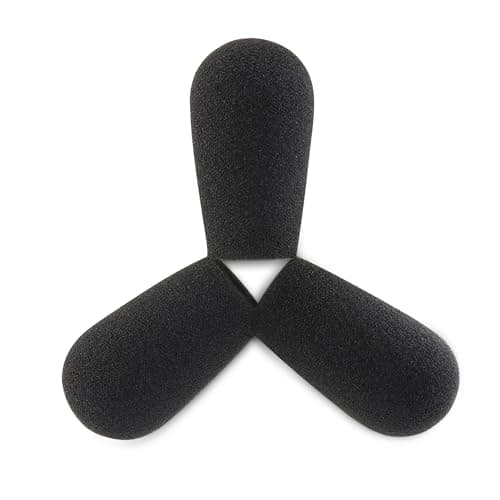 Image of LEFXMOPHY Windscreen for Bose Proflight Series 2 Aviation Headset Mic Cover Spongue Pop filter 3-Pack Microphone Foam