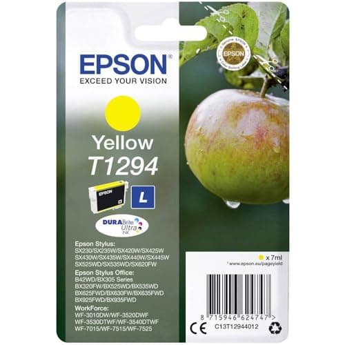 Image of Epson T1294 Yellow Apple Genuine DURABrite Ultra Ink Cartridge