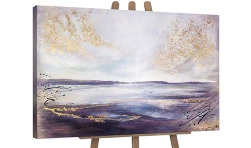 Image of YS-Art wall art “The sea range”| Painting | Painting for wall decoration | Abstract canvas wall art | Acrylic painting handmade 48x32 inch