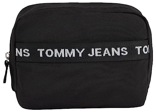 Image of Tommy Jeans Men's Tjm Essential Nylon Washbag Am0am11721 Other SLG, Black (Black), One Size