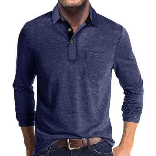 Image of Generic Men's Blue XXL Polo Shirt
