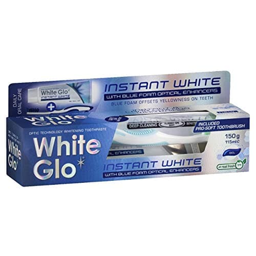 Image of White Glo Instant White Optic Technology Whitening Toothpaste + Toothbrush