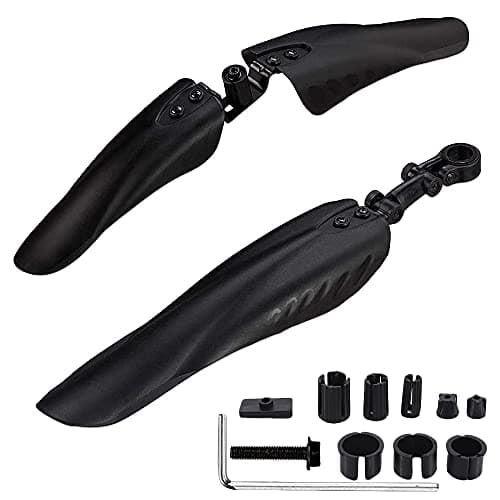 Image of ePicsoa Bike Mudguard Set, Bicycle Mudguards Universal Full Cover Thicken Widen Bicycle Fenders Set, Front and Rear Mud Guard Portable Adjustable Bike Mudflap for Mountain Road Bike