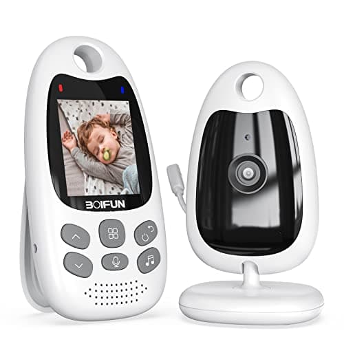 Image of BOIFUN 2026 Upgraded Baby Monitor with Camera and Night Vision, No WiFi, 2-inch Screen, VOX/ECO Mode, Rechargeable Battery, Two-way Audio, Video, Lullabies, Feeding Reminder, Temperature Sensor, Gift