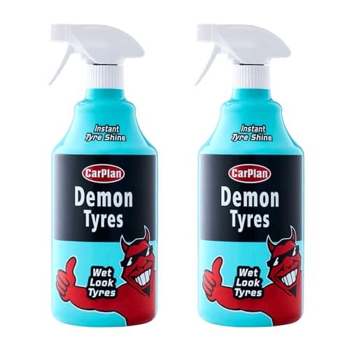 Image of CarPlan Demon Tyres, Instant Tyre Shine, 1 Litre (Pack of 2)
