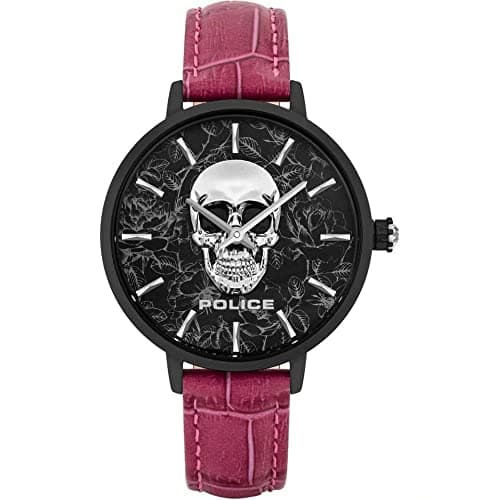 Image of Police Unisex Adult Analogue Quartz Watch with Leather Strap PL16032MSB.02