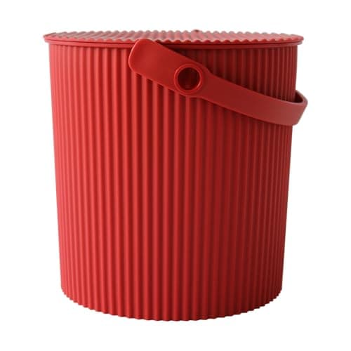 Image of Hachiman Omnioutil Storage Bucket & Lid Medium Red