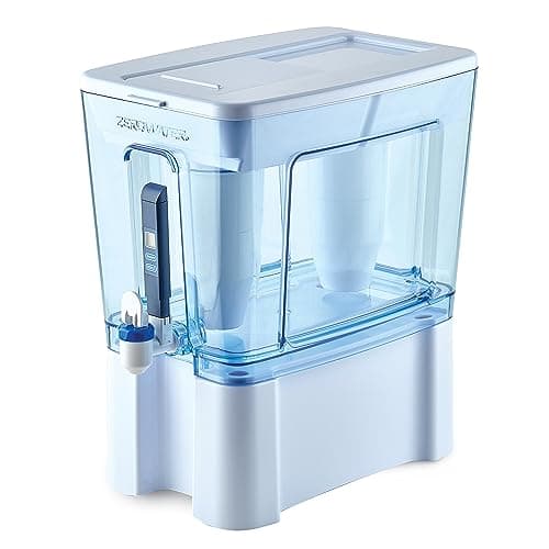 Image of Culligan ZeroWater 12,3 L Cup Ready-Read 5-Stage Water Filter Dispenser, IAPMO Certified to Reduce Lead and PFOA/PFOS, Instant TDS Read Out