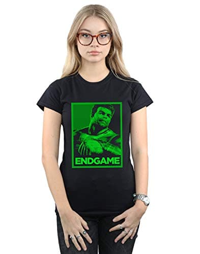 Image of Marvel Women's Avengers Endgame Hulk Poster T-Shirt Black X-Large