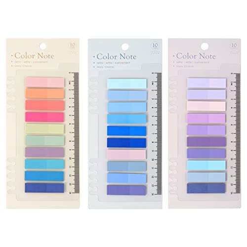 Image of Qufiiry 600 Pcs Sticky Notes, Pack of 3 Pads Sticky Tabs, Index Tabs, Book Tabs, Notes Tabs, Annotation Tabs, Colored Page Markers Labels for Reading Notes, Notebook, Books, Classify Files