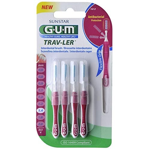 Image of Gum Trav-ler 4 Interdental Brushes 1612 1.4 mm