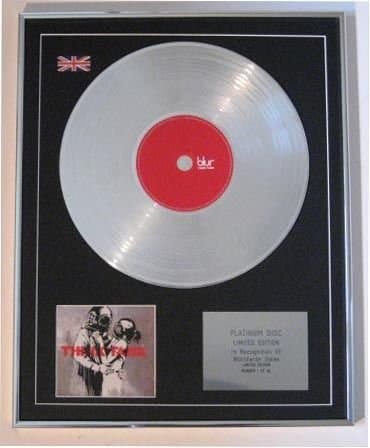 Image of BLUR CD Platinum Disc- THINK TANK