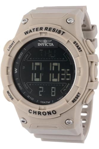 Image of Invicta Racing Digital 47526 Men's Watch - Waterproof - Digital - Quartz Movement - Plastic with Black dial - 52mm