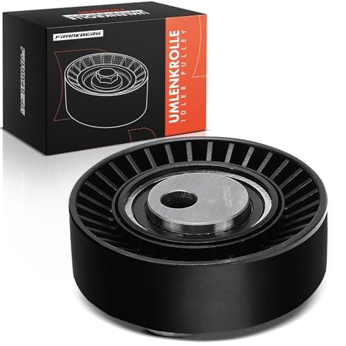 Image of Frankberg Belt Tensioner and Idler Pulley Compatible with 3 Series E36 E46 Cabriolet Compact Coupe 3 Series Touring E36 E46 5 Series E34 E39 E60 7 Series E38 X5 E53 Replace# 11281748130