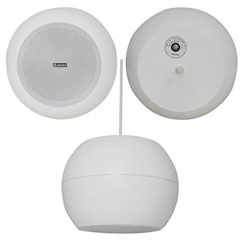 Image of 5" 20w White Hanging/Suspended Pendant Ceiling Speaker *100v & 8ohm* Background - Loops