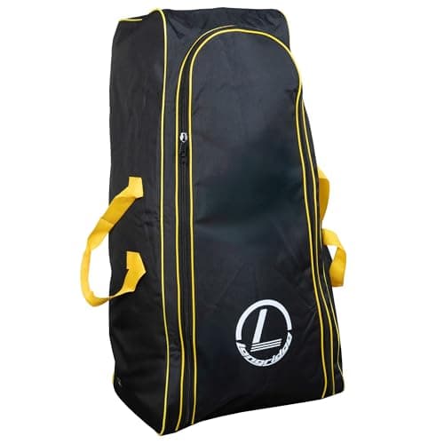 Image of Longridge Deluxe Pull Trolley Storage Bag - Black/Yellow