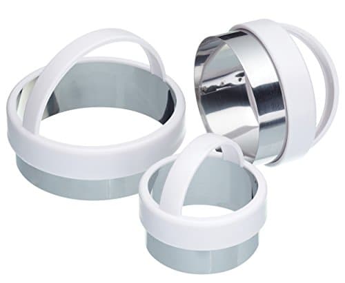 Image of KitchenCraft Set of Three Plain Pastry Cutters