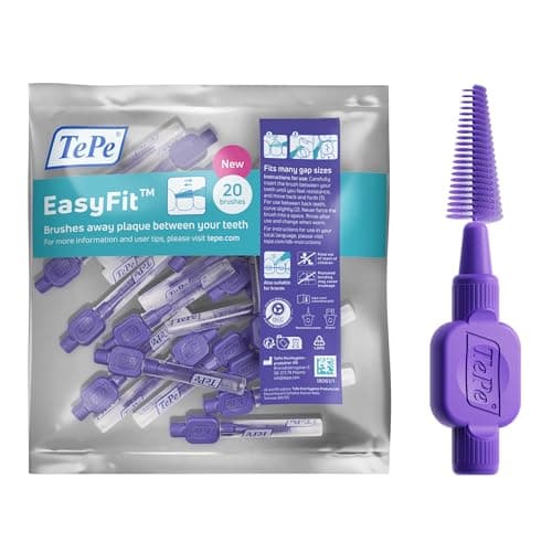 Image of TePe EasyFit, Purple, M/L, 20pcs, Plaque Removal, efficient Clean Between the Teeth, Medium to Large Gaps