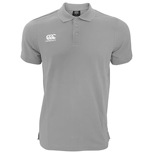 Image of Canterbury Mens Waimak Short Sleeve Pique Polo Shirt (XXL) (Grey Marl)