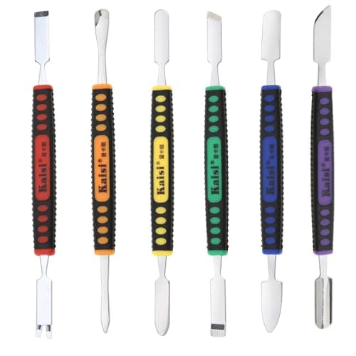 Image of OriGlam 6pcs Dual Ends Metal Spudger Set, Professional Pry Opening Spudger, Prying Opening Repair Tool Kit for iPhone iPad iPod Mobile Phone Tablet Laptop Mp3 Watch