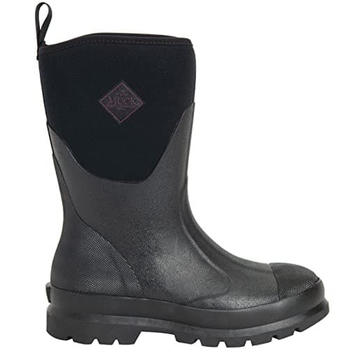 Image of Muck Boots Women's Chore Classic Short Pull On Waterproof Wellington Boot, Black, 8